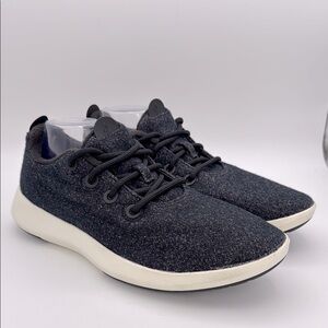 Allbirds -Men's Wool Runner Mizzles Black /white lace up  Sneakers shoes size 12